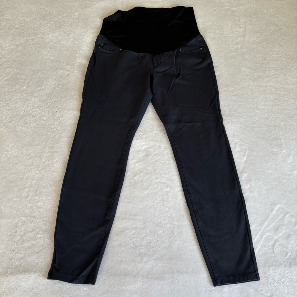 Liverpool Slate Blue Full Panel Maternity Pants • Size 6